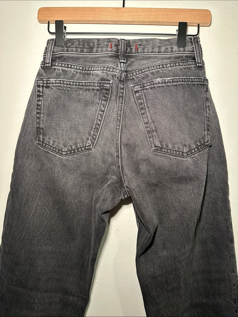 Zara Straight Cut ZW Collection Mid Rise Cropped Jeans - Picture 4 of 5